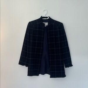 Women's Blue Checkered Jacket